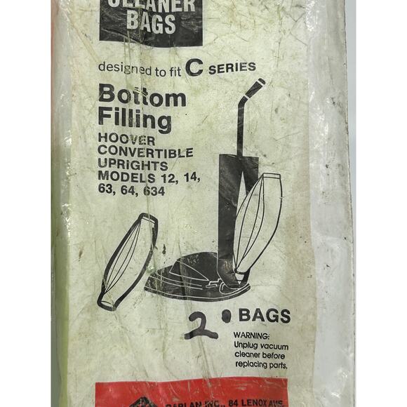 Hoover Upright Type C Series Disposal Vacuum Cleaner Bags - Picture 3 of 3